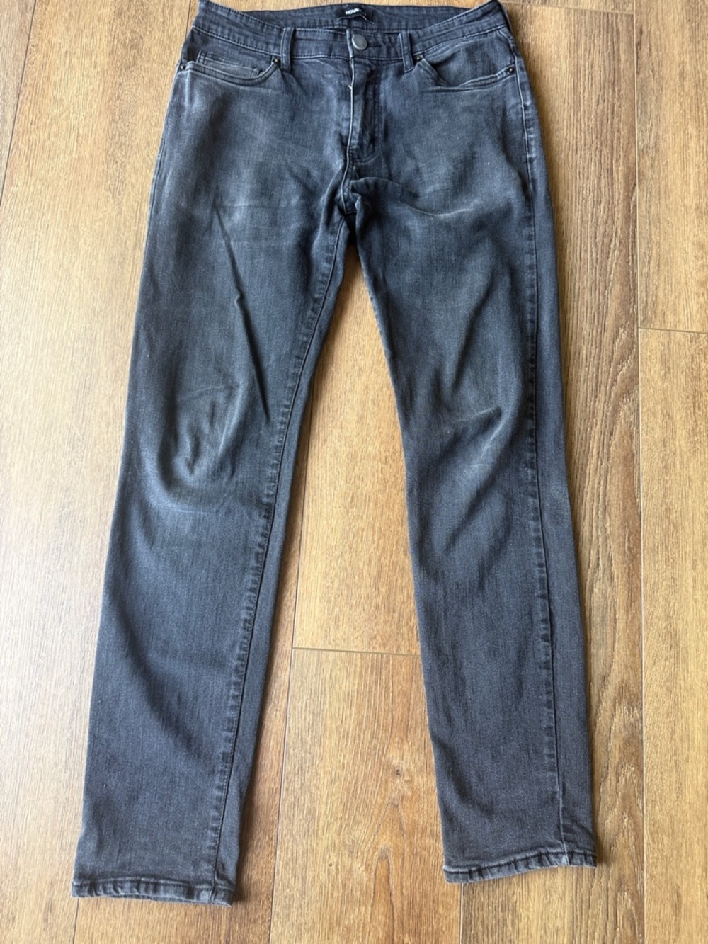 NOVAMEN Men's Straight-Leg Jeans in Washed Black Size 30